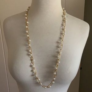 J.crew pearl necklace long necklace